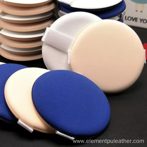 0.35mm thickness Pu leather for makeup powder puff